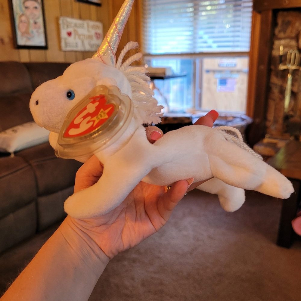 Mystic the unicorn beanie baby